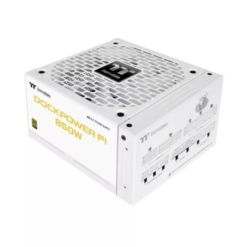 Thermaltake Dockpower FI 850 W τροφοδοτικό υπολογιστή, ATX 3.1, 80 PLUS Gold, λευκό του χιονιού