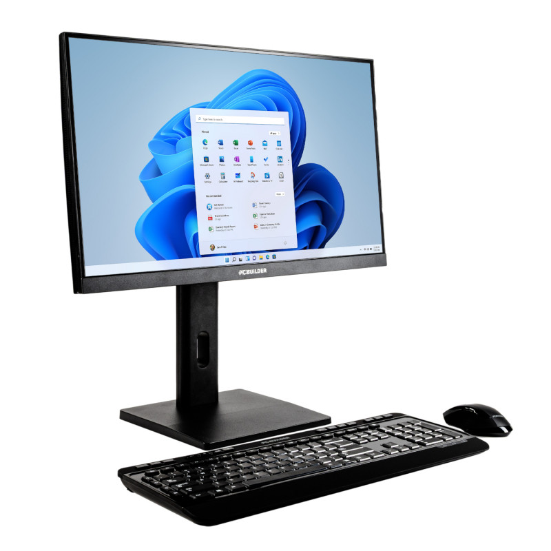 PCBuilder FUSION 24″ υπολογιστής All-in-One, Intel Core i5-12400, 16 GB DDR5, SSD 1 TB, Windows 11 Pro, με ασύρματο πληκτρολόγιο και ποντίκι