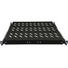 Alantec SA-PW-19-1U-370-4-C συρόμενο ράφι 19″ 1U για ερμάρια διακομιστών, βάθος 370 mm, 4 σημεία στερέωσης, μαύρο