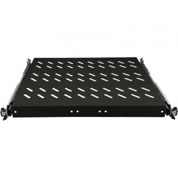 Alantec SA-PW-19-1U-370-4-C συρόμενο ράφι 19″ 1U για ερμάρια διακομιστών, βάθος 370 mm, 4 σημεία στερέωσης, μαύρο