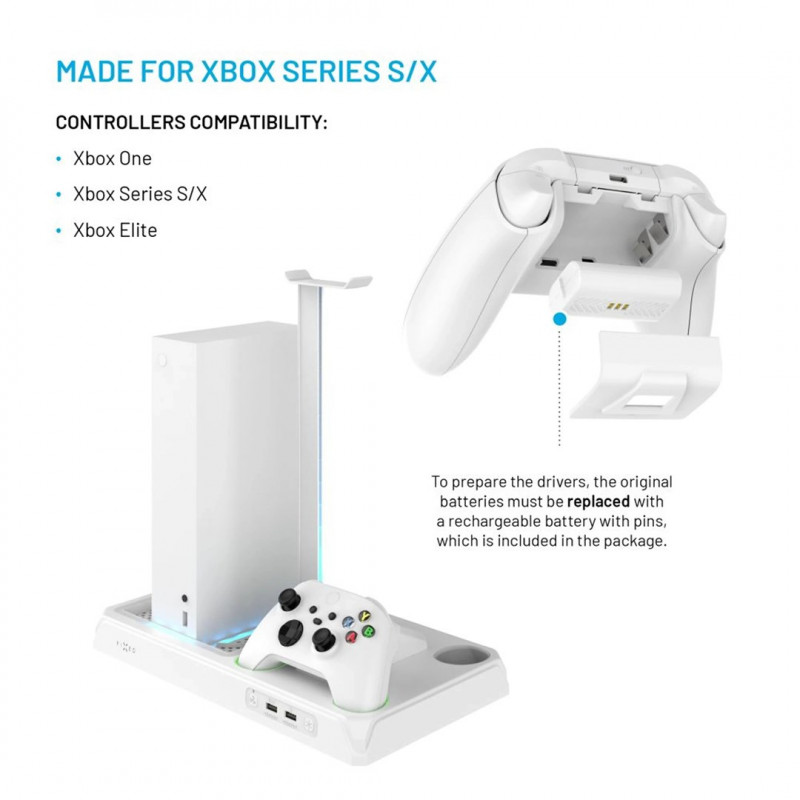 Fixed FIXXB-MCS-WH πολυλειτουργικός σταθμός για Xbox Series X/S, λευκός