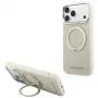 Karl Lagerfeld Ring Stand 360 Saffiano Classic Logo MagSafe θήκη για iPhone 18 Pro Max / 17 Pro Max, μπεζ