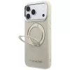Karl Lagerfeld Ring Stand 360 Saffiano Classic Logo MagSafe θήκη για iPhone 18 Pro Max / 17 Pro Max, μπεζ