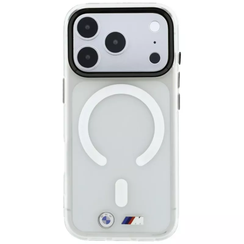 BMW M IML Frosted Metal Logo & Trims MagSafe θήκη για iPhone 18 Pro Max / 17 Pro Max, διαφανής