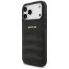 Mercedes AMG00117 θήκη για iPhone 18 Pro Max / 17 Pro Max, AMG Leather Debossed Lines Logo, μαύρη