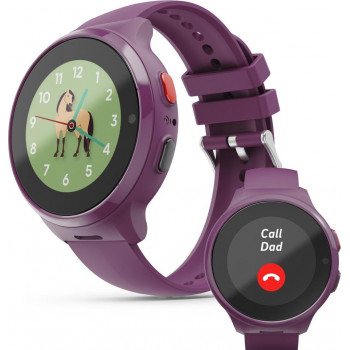 Hama 00178670 παιδικό smartwatch με GPS, κουμπί SOS και λειτουργία κλήσεων, χρώμα μούρου