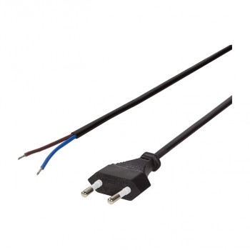 LogiLink CP137 καλώδιο τροφοδοσίας, CEE 7/16 σε ελεύθερο άκρο, μαύρο, 1,5 m