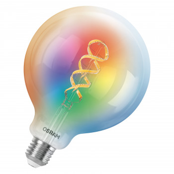 Osram SMART+ MATTER Filament Multicolor Classic Globe 125 40 έξυπνος λαμπτήρας, E27, 4,8 W, RGBW, Wi-Fi