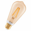 Osram SMART+ MATTER Filament Dimmable Classic Edison 53 824 έξυπνος λαμπτήρας, χρυσός, E27, 6 W, ζεστό λευκό, Wi-Fi