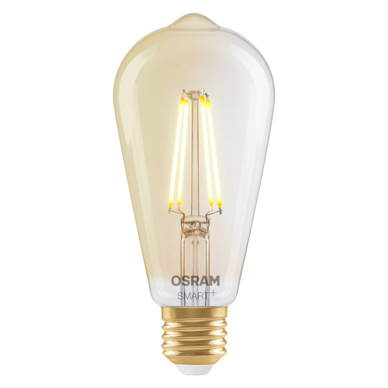 Osram SMART+ MATTER Filament Dimmable Classic Edison 53 824 έξυπνος λαμπτήρας, χρυσός, E27, 6 W, ζεστό λευκό, Wi-Fi