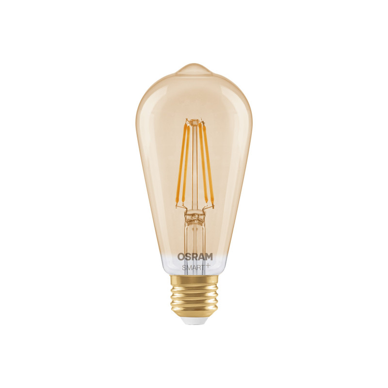 Osram SMART+ MATTER Filament Dimmable Classic Edison 53 824 έξυπνος λαμπτήρας, χρυσός, E27, 6 W, ζεστό λευκό, Wi-Fi