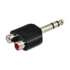 SSQ HA7 αντάπτορας, 2 x RCA θηλυκό – στερεοφωνικό jack 6,3 mm