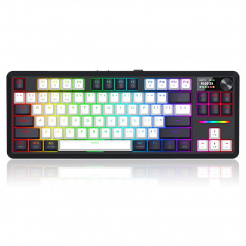 Redragon Wildslash LCD Pro K746WB-RGB-PRO πληκτρολόγιο για παιχνίδια