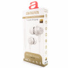 Aiwa ESTM-500W ενσύρματα ακουστικά ψείρες με μικρόφωνο, υποδοχή 3,5 mm, λευκά