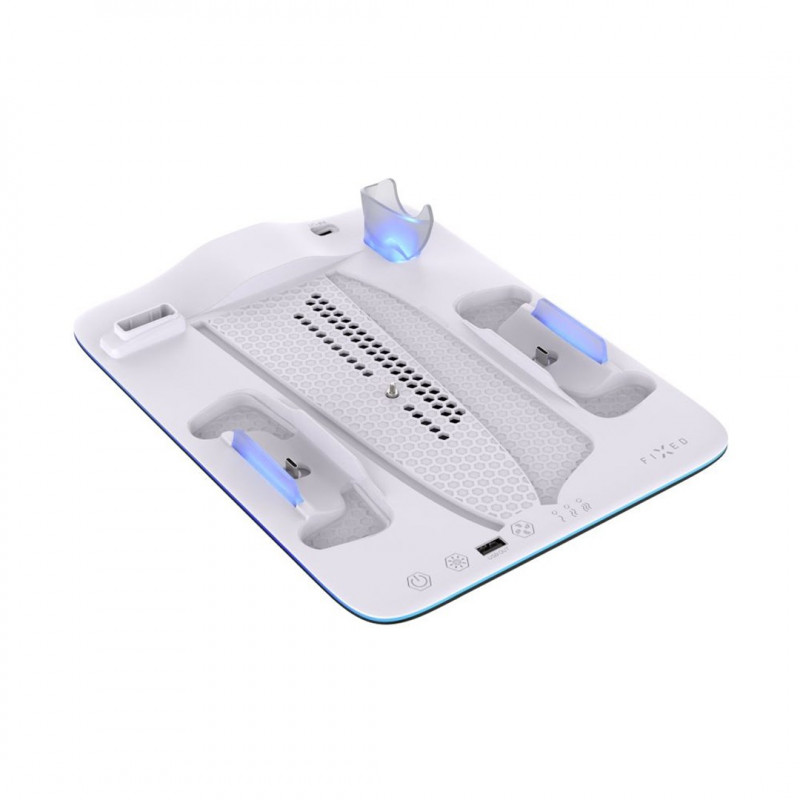 Fixed FIXPS5PS-MCS-BW σταθμός σύνδεσης για PlayStation 5, ασπρόμαυρος