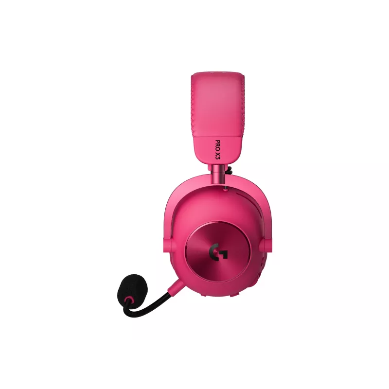 Logitech G PRO X3 LIGHTSPEED ασύρματα ακουστικά για παιχνίδια, 2,4 GHz, ματζέντα