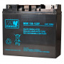 MPL Power Elektro MW 18-12 μπαταρία UPS, συσσωρευτής μολύβδου-οξέος AGM, χωρίς συντήρηση, 12 V 18 Ah, μαύρη