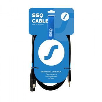 SSQ XLRMi3 καλώδιο ήχου, XLR θηλυκό – στέρεο Jack 3,5 mm, 3 m