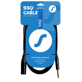 SSQ JSXM5 SS-1464 καλώδιο Jack στερεοφωνικό – XLR 3 ακίδων αρσενικό, 5 m, μαύρο