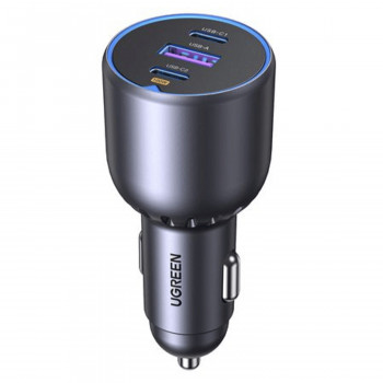 Ugreen EC705 φορτιστής αυτοκινήτου, USB + 2x USB-C, 130 W, με καλώδιο 1 m 5 A