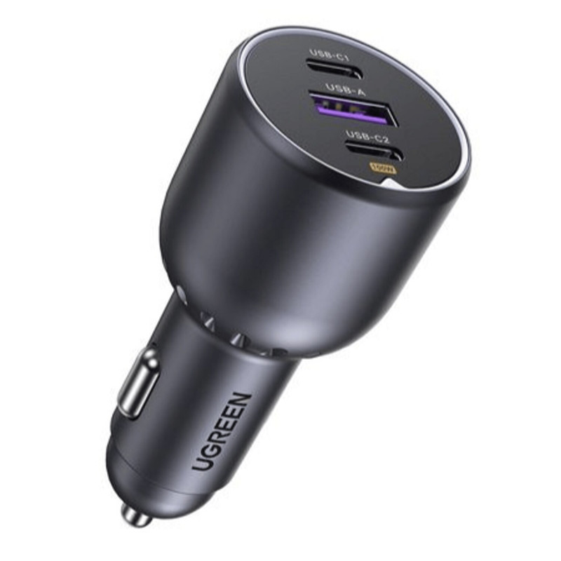Ugreen EC705 φορτιστής αυτοκινήτου, USB + 2x USB-C, 130 W, με καλώδιο 1 m 5 A