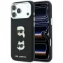 Karl Lagerfeld KF003250 θήκη για iPhone 18 Pro Max / 17 Pro Max, Saffiano with Karl & Choupette Heads Pins & Logo, μαύρη