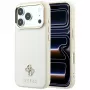 Guess GUE005532 θήκη για iPhone 18 Pro / 17 Pro, Saffiano Small 4G & Classic Logo, MagSafe, μπεζ