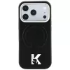 Karl Lagerfeld KF003257 Grained Embossed Ring & Kameo Logo θήκη MagSafe για iPhone 18 Pro / 17 Pro, μαύρη