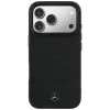 Mercedes Mer008871 Leather Mesh with Bow Line θήκη MagSafe για iPhone 18 Pro / 17 Pro, μαύρη