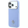 Guess GUE005538 Saffiano Small 4G & Classic Logo θήκη MagSafe για iPhone 18 Pro / 17 Pro, ανοιχτό μπλε