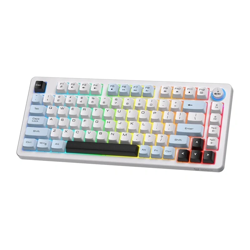 ONIKUMA MT501 πληκτρολόγιο για παίκτες, 75%, λευκό
