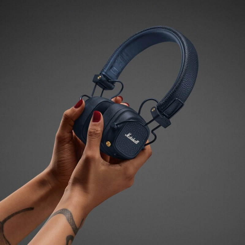 Marshall Major V ασύρματα ακουστικά, Bluetooth 5.3, Midnight Blue