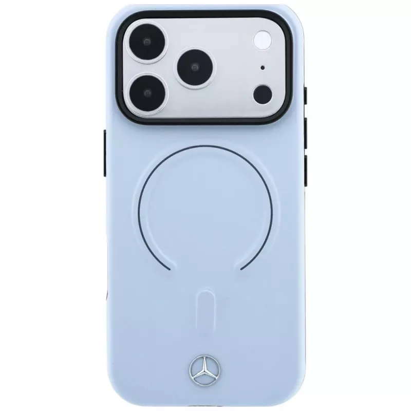 Mercedes Mer008840 θήκη Leather 3D MagSafe για iPhone 18 Pro / 17 Pro, μπλε