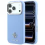 Guess GUE005536 θήκη Saffiano Small 4G & Classic Logo MagSafe για iPhone 18 Pro Max / 17 Pro Max, ανοιχτό μπλε