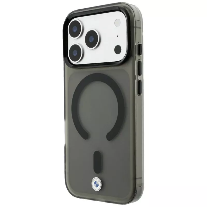 Θήκη BMW Sign Frosted IML & Metal Logo MagSafe για iPhone 18 Pro Max / 17 Pro Max, γκρι