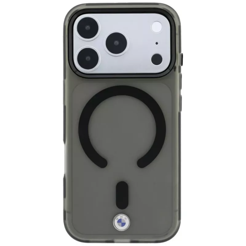 Θήκη BMW Sign Frosted IML & Metal Logo MagSafe για iPhone 18 Pro Max / 17 Pro Max, γκρι
