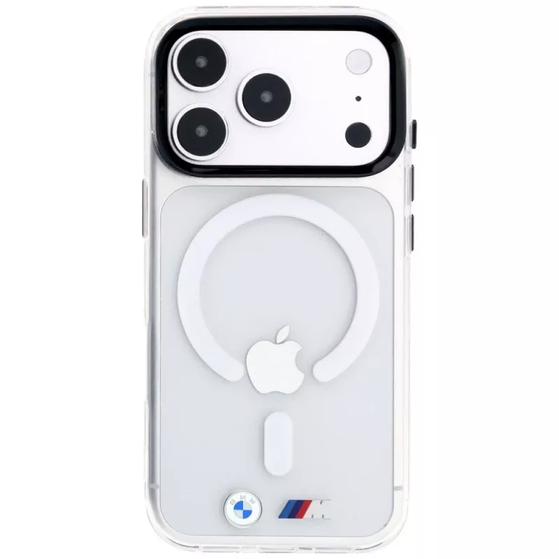 Θήκη BMW M IML Glossy Metal Logo & Trims MagSafe για iPhone 18 Pro Max / 17 Pro Max, διαφανής