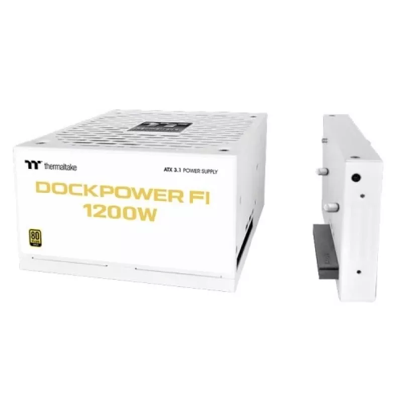 Thermaltake TT Dockpower FI 1200W Snow τροφοδοτικό, 1200 W, 80 PLUS Gold, αρθρωτό, λευκό