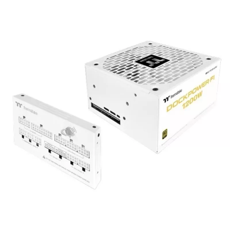 Thermaltake TT Dockpower FI 1200W Snow τροφοδοτικό, 1200 W, 80 PLUS Gold, αρθρωτό, λευκό
