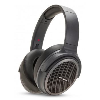 Aiwa HST-250BT ασύρματα ακουστικά, γκρι, με μικρόφωνο, 3,5 mm, Bluetooth 5.0