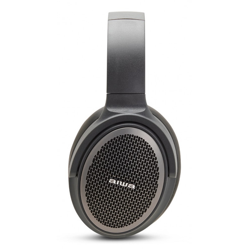 Aiwa HST-250BT ασύρματα ακουστικά, γκρι, με μικρόφωνο, 3,5 mm, Bluetooth 5.0