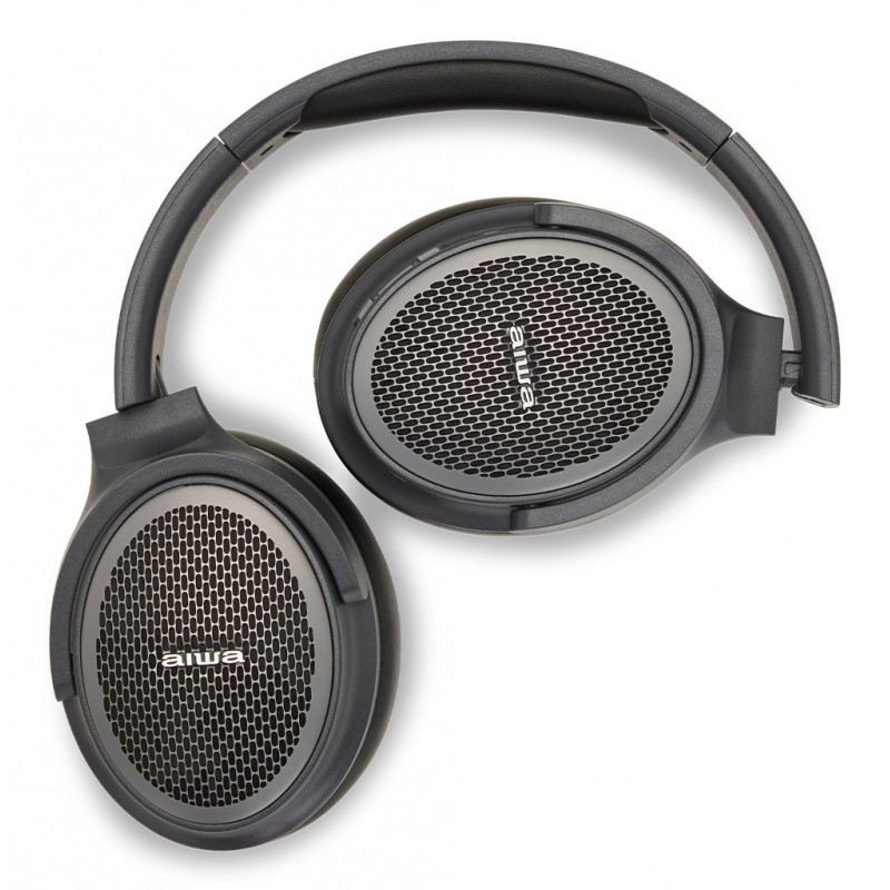 Aiwa HST-250BT ασύρματα ακουστικά, γκρι, με μικρόφωνο, 3,5 mm, Bluetooth 5.0