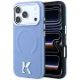 Karl Lagerfeld KF003259 Grained Embossed Ring & Kameo Logo MagSafe θήκη για iPhone 18 Pro / 17 Pro, ανοιχτό μπλε