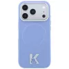 Karl Lagerfeld KF003259 Grained Embossed Ring & Kameo Logo MagSafe θήκη για iPhone 18 Pro / 17 Pro, ανοιχτό μπλε