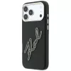 Karl Lagerfeld KF003312 Smooth Big Resin Signature Logo θήκη για iPhone 18 Pro Max / 17 Pro Max, μαύρη