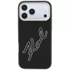 Karl Lagerfeld KF003312 Smooth Big Resin Signature Logo θήκη για iPhone 18 Pro Max / 17 Pro Max, μαύρη