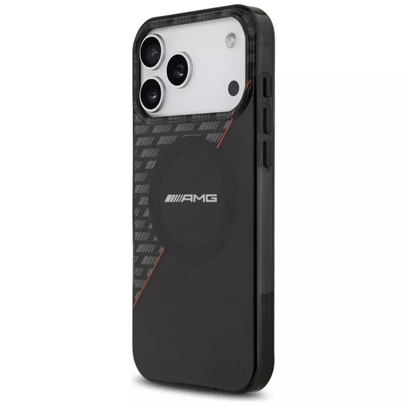Mercedes AMG00123 AMG IML Double Layer Rhombs MagSafe θήκη για iPhone 18 Pro Max / 17 Pro Max, μαύρη-κόκκινη