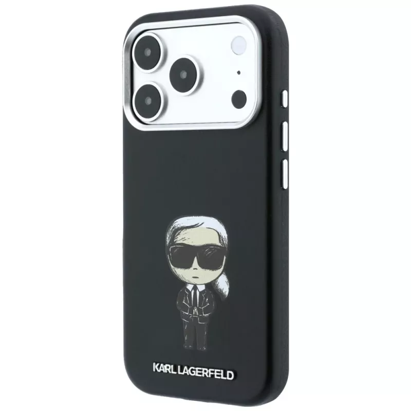 Karl Lagerfeld KF003194 Smooth Ikonik Sketch MagSafe θήκη για iPhone 18 Pro Max / 17 Pro Max, μαύρη