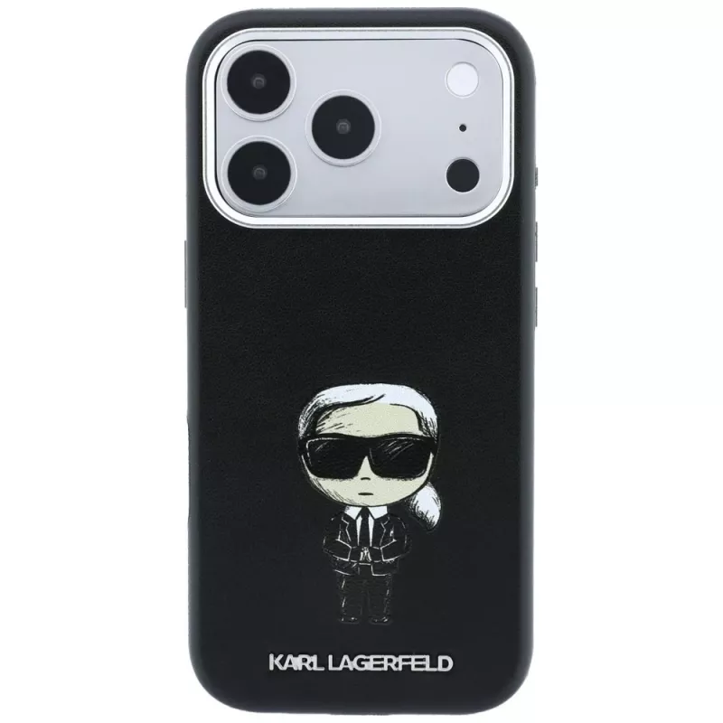 Karl Lagerfeld KF003194 Smooth Ikonik Sketch MagSafe θήκη για iPhone 18 Pro Max / 17 Pro Max, μαύρη