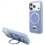 Karl Lagerfeld KF003237 with Ring Stand 360 Karl Head Pin MagSafe θήκη για iPhone 18 Pro / 17 Pro, γαλάζια